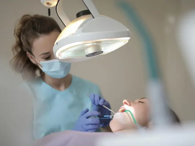 Dental care imagery in a calm home setting.